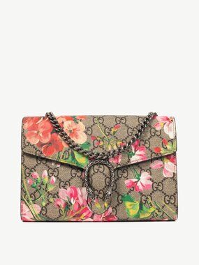 Gucci Dionysus Blooms Antique Rose GG Supreme Mini Chain Bag
